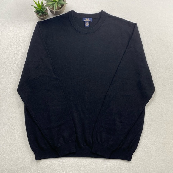 Brooks Brothers 346 Merino Wool Blend Crewneck LS Pullover Jumper Sweater - Picture 1 of 15